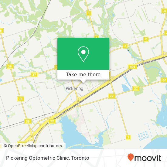 Pickering Optometric Clinic map