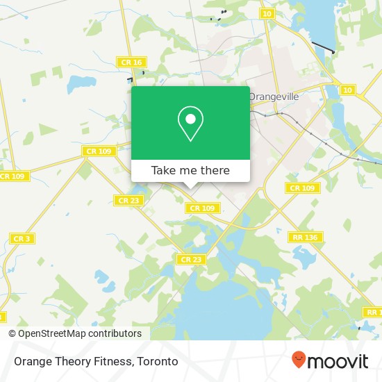 Orange Theory Fitness map