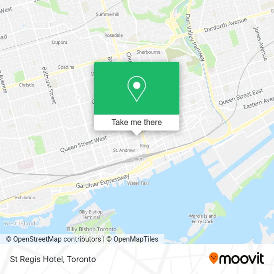 St Regis Hotel plan