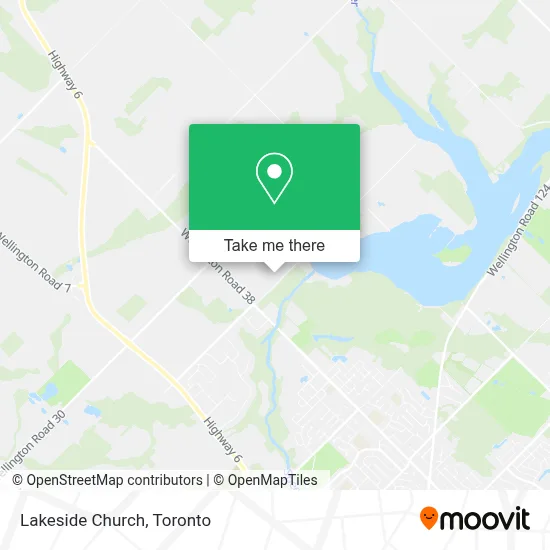Lakeside Church map