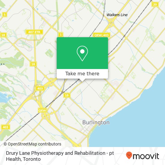Drury Lane Physiotherapy and Rehabilitation - pt Health map