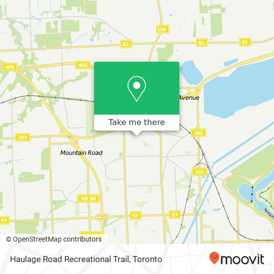 Haulage Road Recreational Trail map