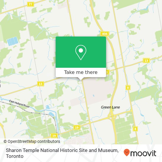 Sharon Temple National Historic Site and Museum map