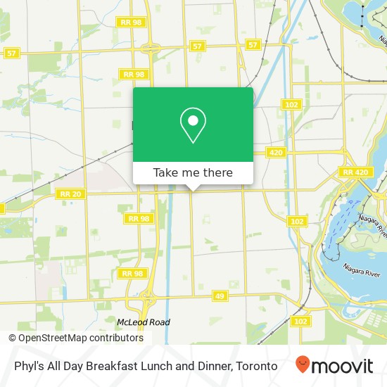 Phyl's All Day Breakfast Lunch and Dinner map