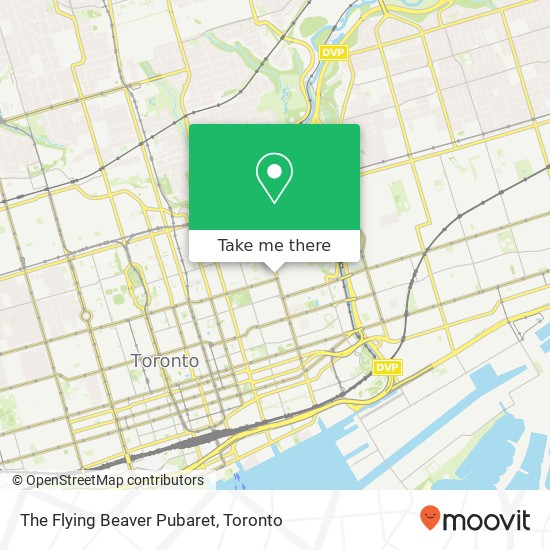 The Flying Beaver Pubaret map