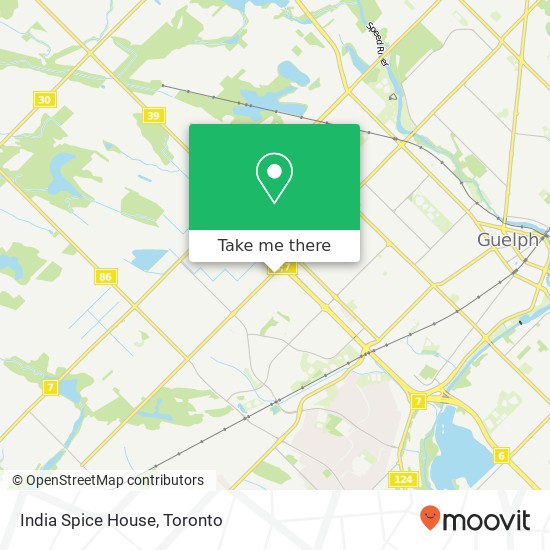 India Spice House map