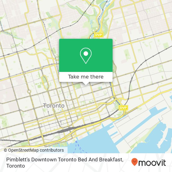 Pimblett's Downtown Toronto Bed And Breakfast map