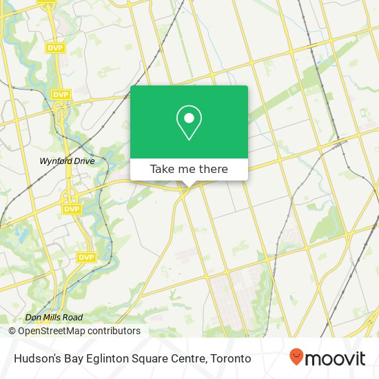 Hudson's Bay Eglinton Square Centre map