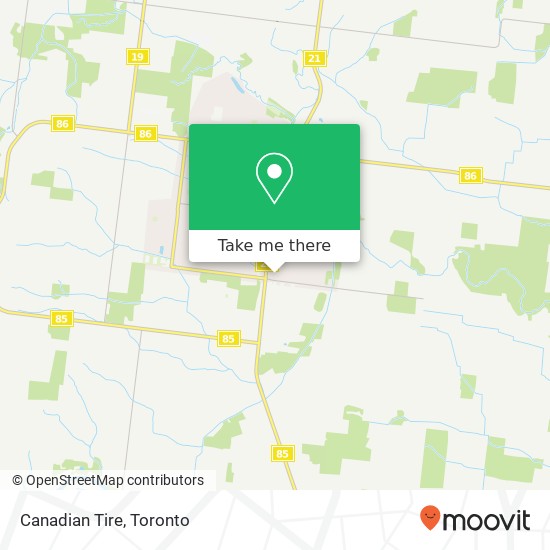 Canadian Tire map