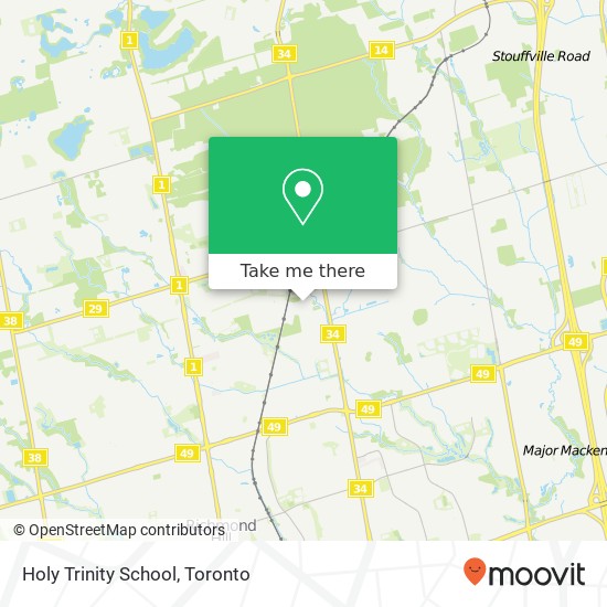 Holy Trinity School map