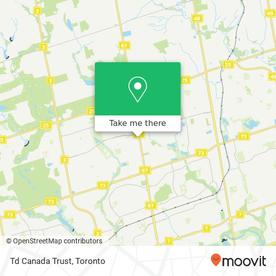 Td Canada Trust map