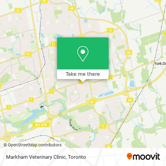 Markham Veterinary Clinic map