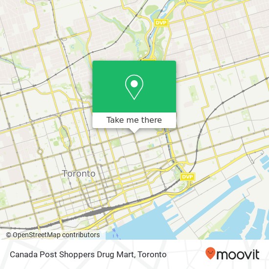 Canada Post Shoppers Drug Mart map