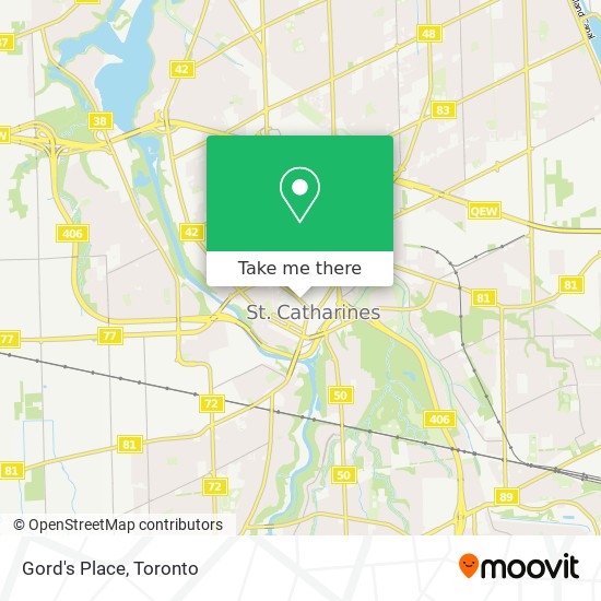 Gord's Place map