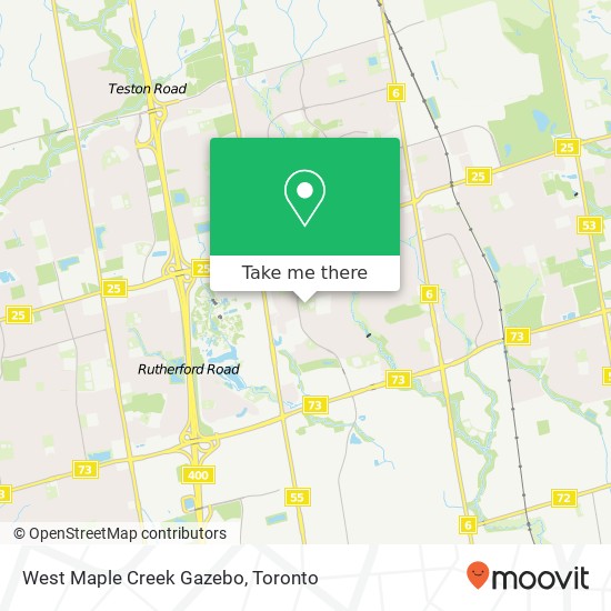 West Maple Creek Gazebo map