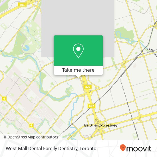 West Mall Dental Family Dentistry map