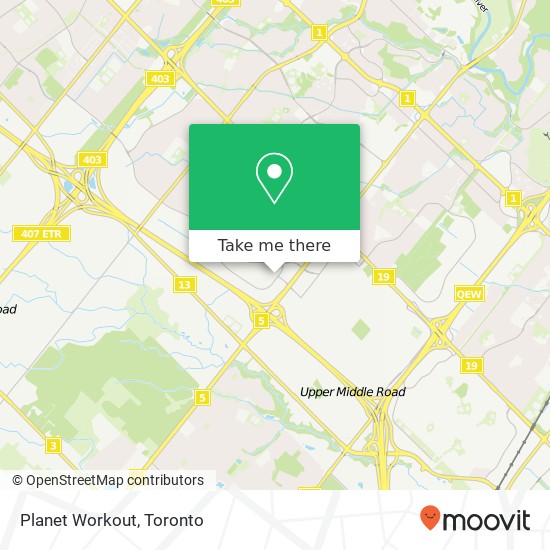 Planet Workout map