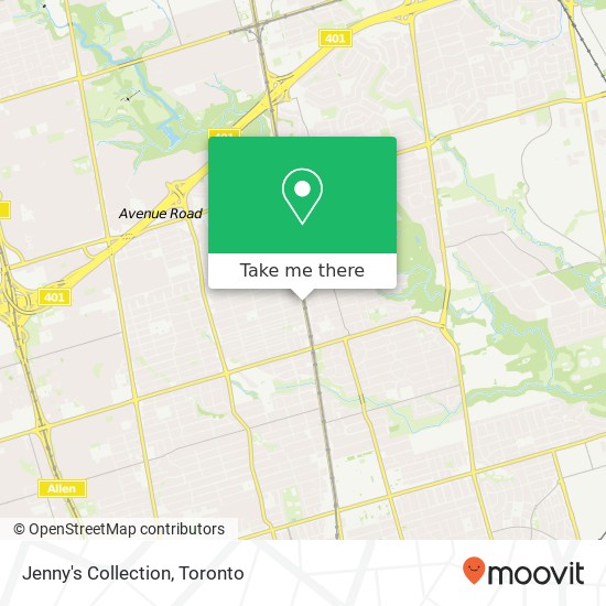 Jenny's Collection map