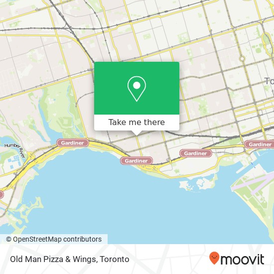 Old Man Pizza & Wings map