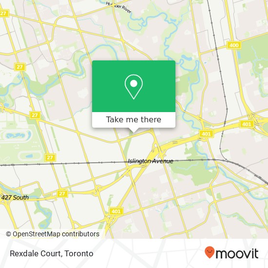 Rexdale Court map