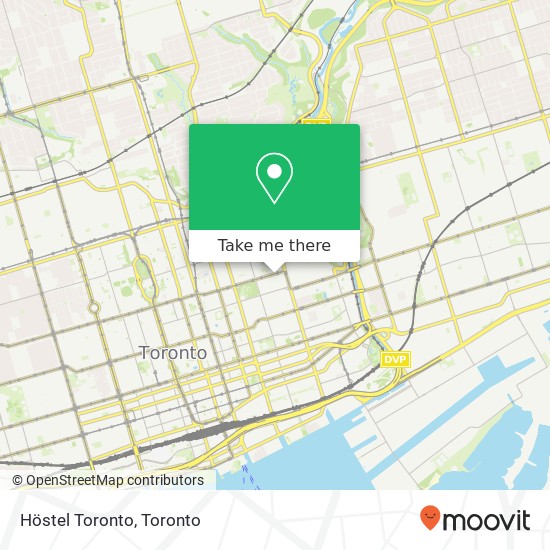 Höstel Toronto map