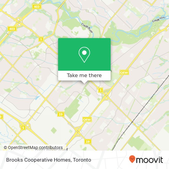 Brooks Cooperative Homes map