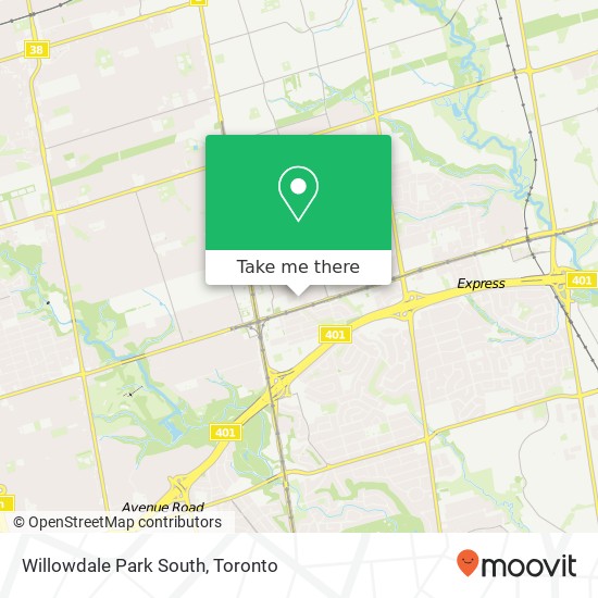 Willowdale Park South map