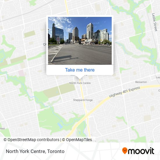 North York Centre map