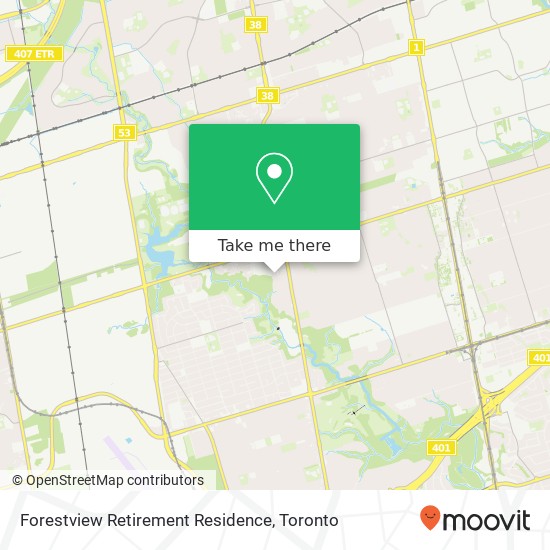 Forestview Retirement Residence map