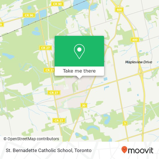 St. Bernadette Catholic School map