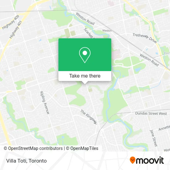 Villa Toti map