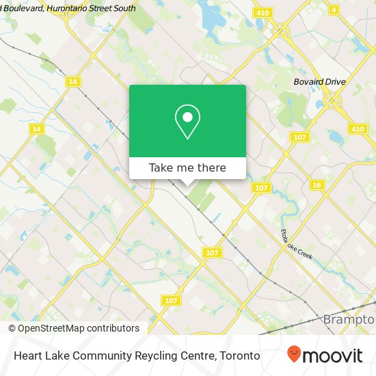 Heart Lake Community Reycling Centre map