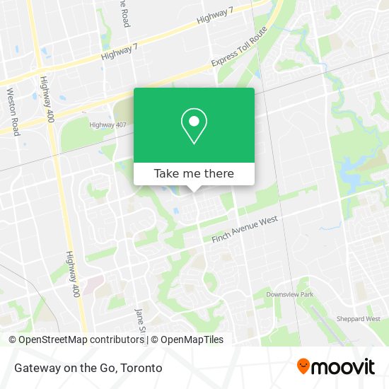 Gateway on the Go map
