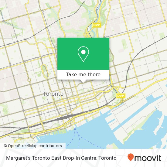 Margaret's Toronto East Drop-In Centre map
