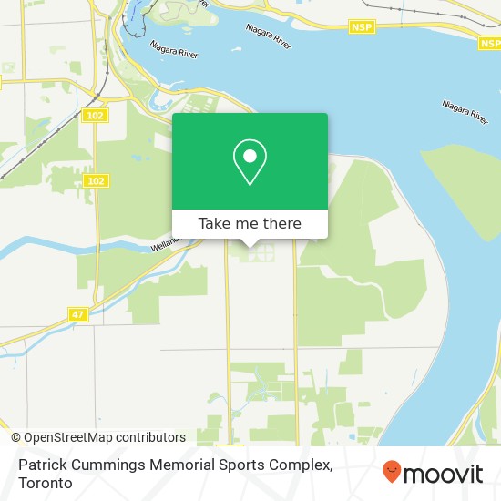 Patrick Cummings Memorial Sports Complex map