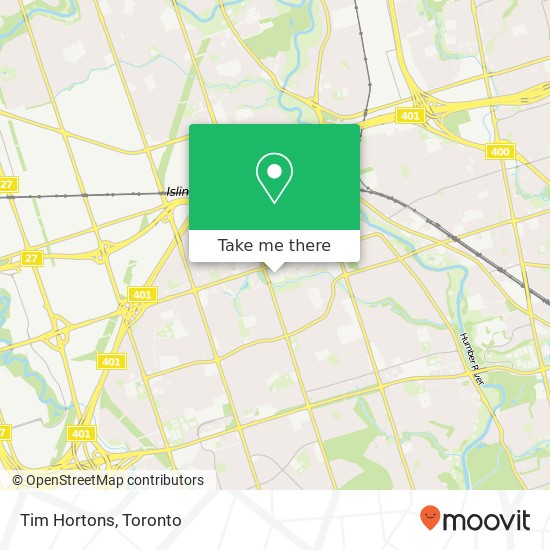 Tim Hortons map