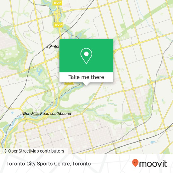 Toronto City Sports Centre map