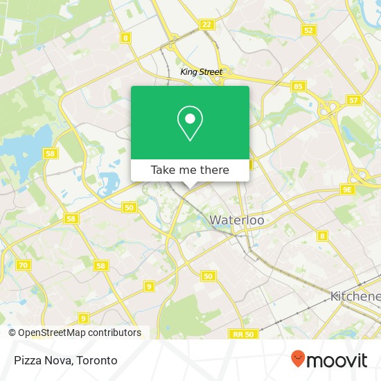 Pizza Nova map