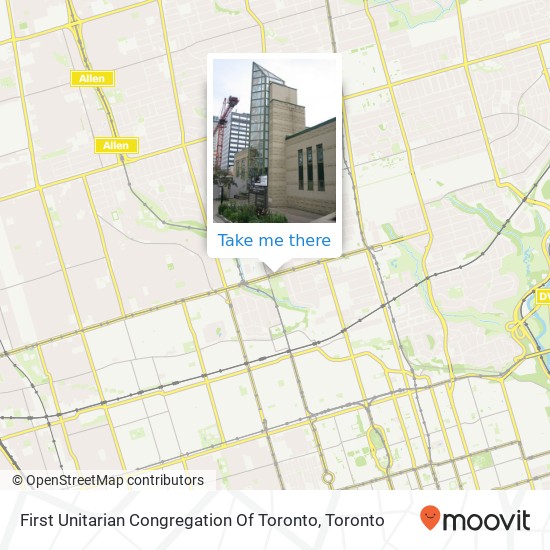 First Unitarian Congregation Of Toronto map