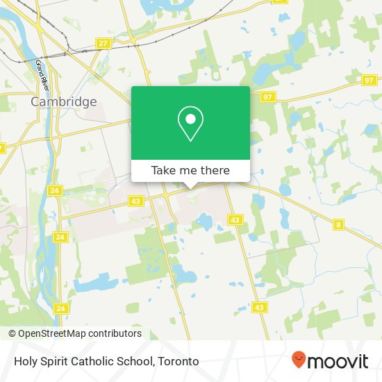 Holy Spirit Catholic School map