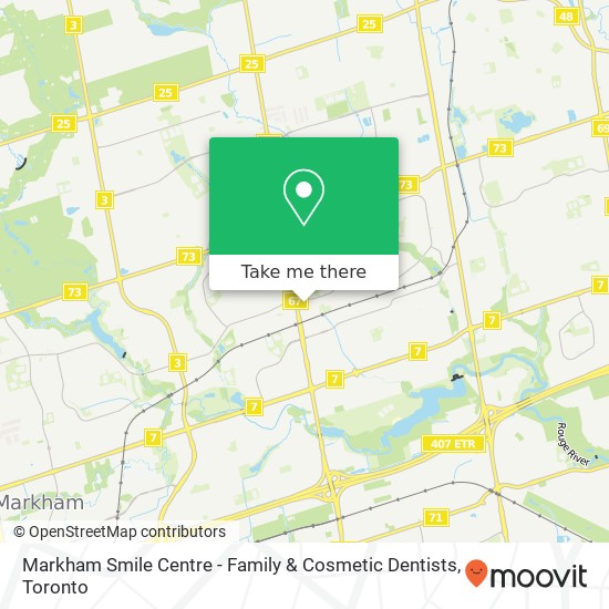 Markham Smile Centre - Family & Cosmetic Dentists map