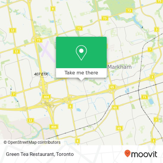 Green Tea Restaurant map