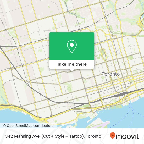 342 Manning Ave. (Cut + Style + Tattoo) map