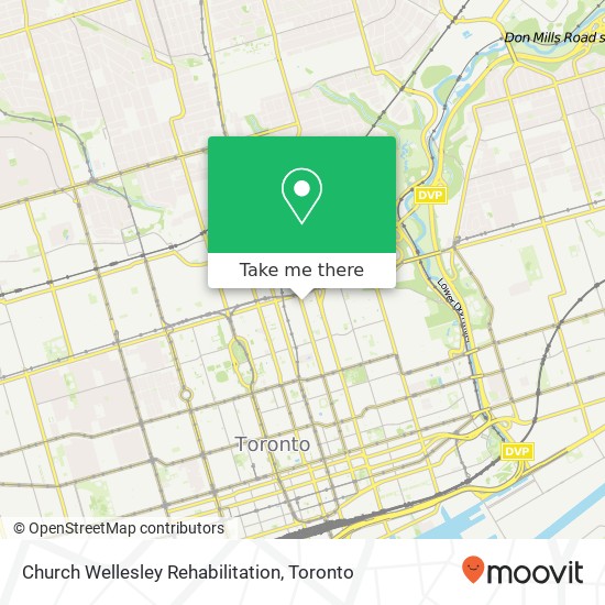 Church Wellesley Rehabilitation map