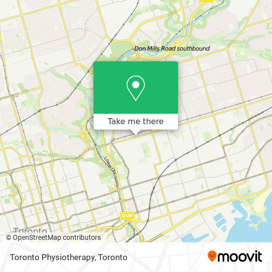 Toronto Physiotherapy map