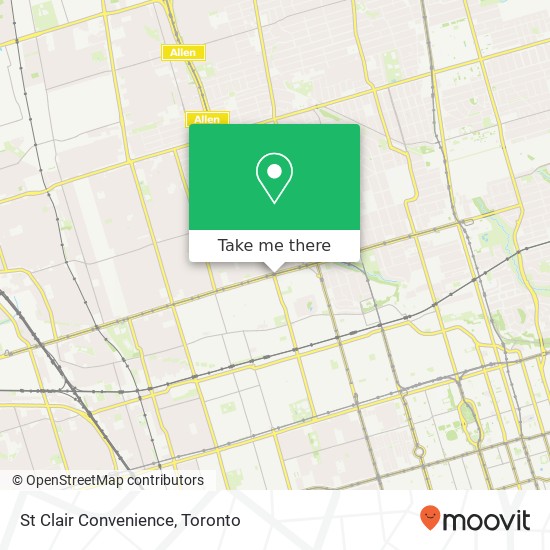 St Clair Convenience map