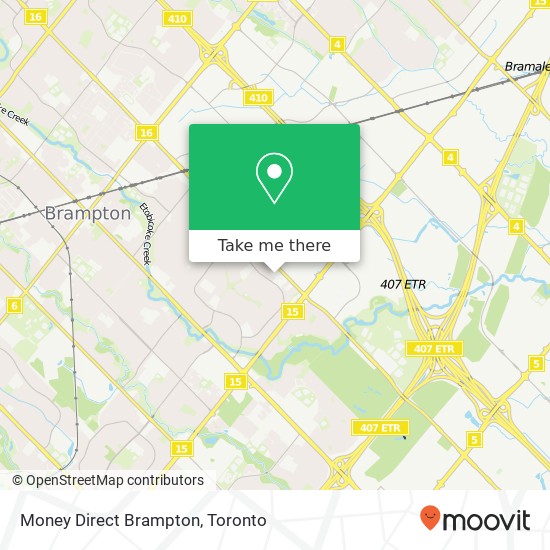 Money Direct Brampton map