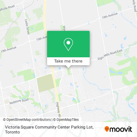 Victoria Square Community Center Parking Lot map