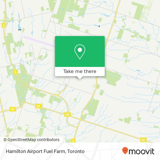 Hamilton Airport Fuel Farm map