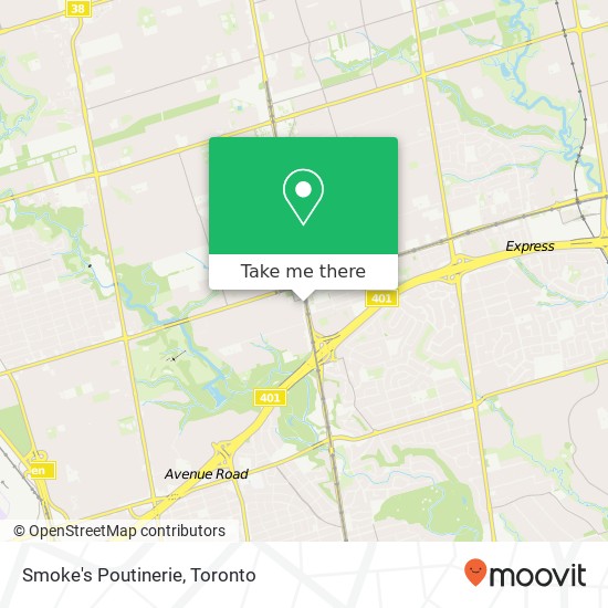 Smoke's Poutinerie map
